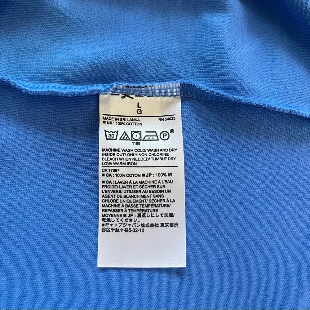 NWT Banana Republic Sky Blue Dress Polo Size L - Picture 4 of 4